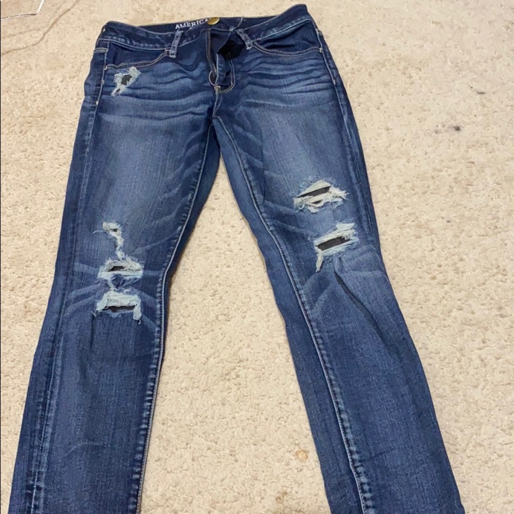 American Eagle ripped jeans